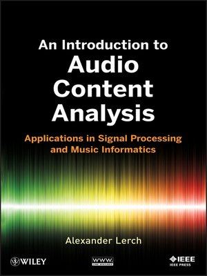 cover image of An Introduction to Audio Content Analysis